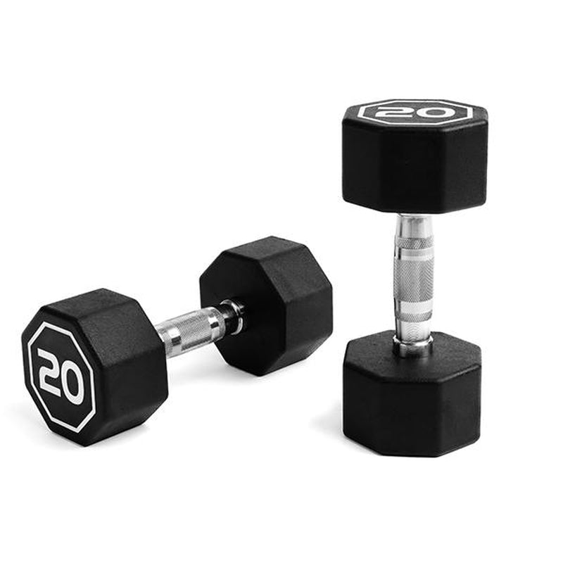 2 Pieces per Package Apollo Dumbbell for Both Commercial and Home Usage High-End Coated Octagon Dumbbell ,