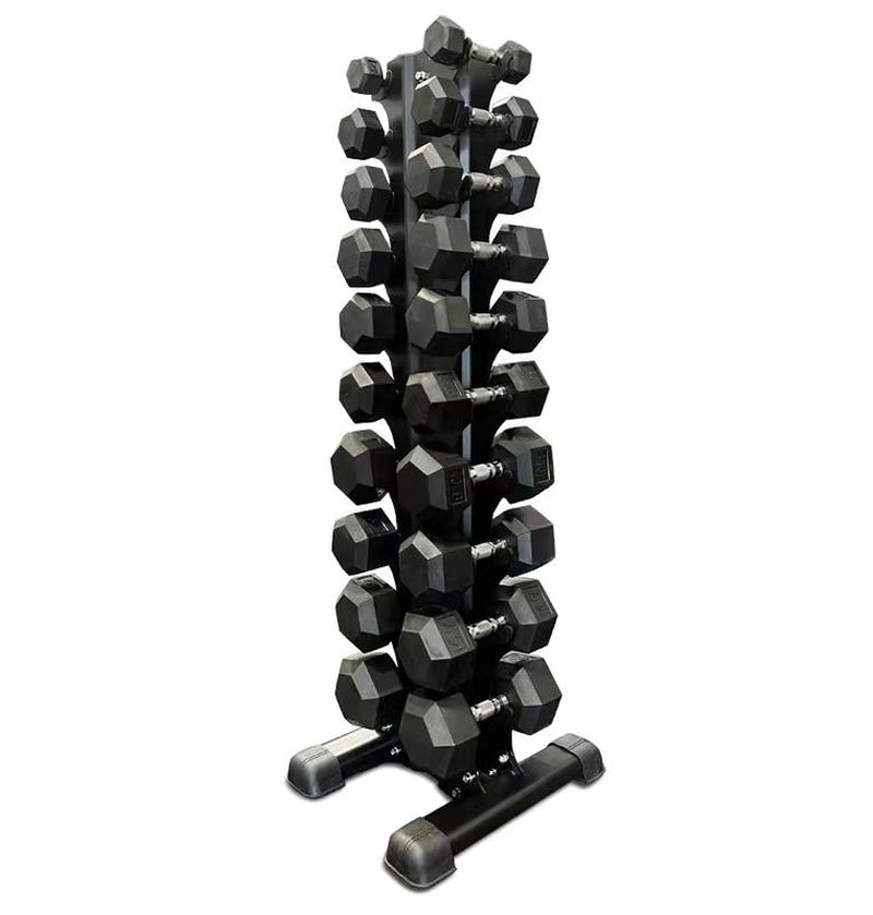 Rubber Hex Dumbbells Sets 5-50LB (550LB)
