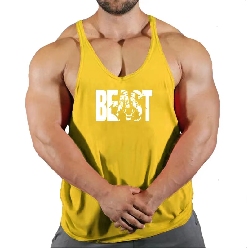 Gym Tank Top Men Fitness Clothing Mens Bodybuilding Tank Tops Summer Gym Clothing for Male Sleeveless Vest Shirts