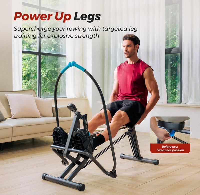 UTRYUP Rowing Machines for Home, Compact Rowing Machine, Extra-Long Rail, 265 Lbs Weight Capacity, Dealsforyoudays