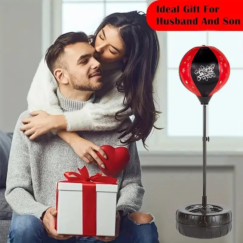 Adjustable Stand Punching Bag with Boxing Gloves - Fun and Safe Toy for Boys and Girls Ages 3+ - Ideal for Karate and Martial Arts Training Ideal Christmas Birthday Gift Protective Gear