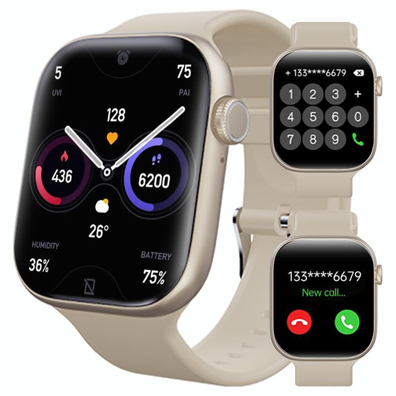 2025 New Fashion Touch Screen Smart Watch with Answer/Make Calls, Message Reminder, Multifunctional Fitness Watch with 100+ Sports Modes, DIY Watch Dials, Smart Watches for Iphone/Andriod, Activity Tracker for Men Women