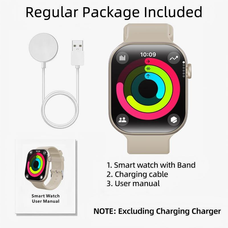 2025 New Fashion Touch Screen Smart Watch with Answer/Make Calls, Message Reminder, Multifunctional Fitness Watch with 100+ Sports Modes, DIY Watch Dials, Smart Watches for Iphone/Andriod, Activity Tracker for Men Women