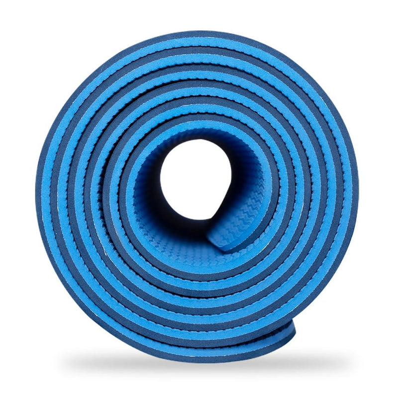 Extra Thick Yoga Mat 24"X72"X0.24" Thickness 6Mm -Eco Friendly Material- with High Density Anti-Tear Exercise Bolster