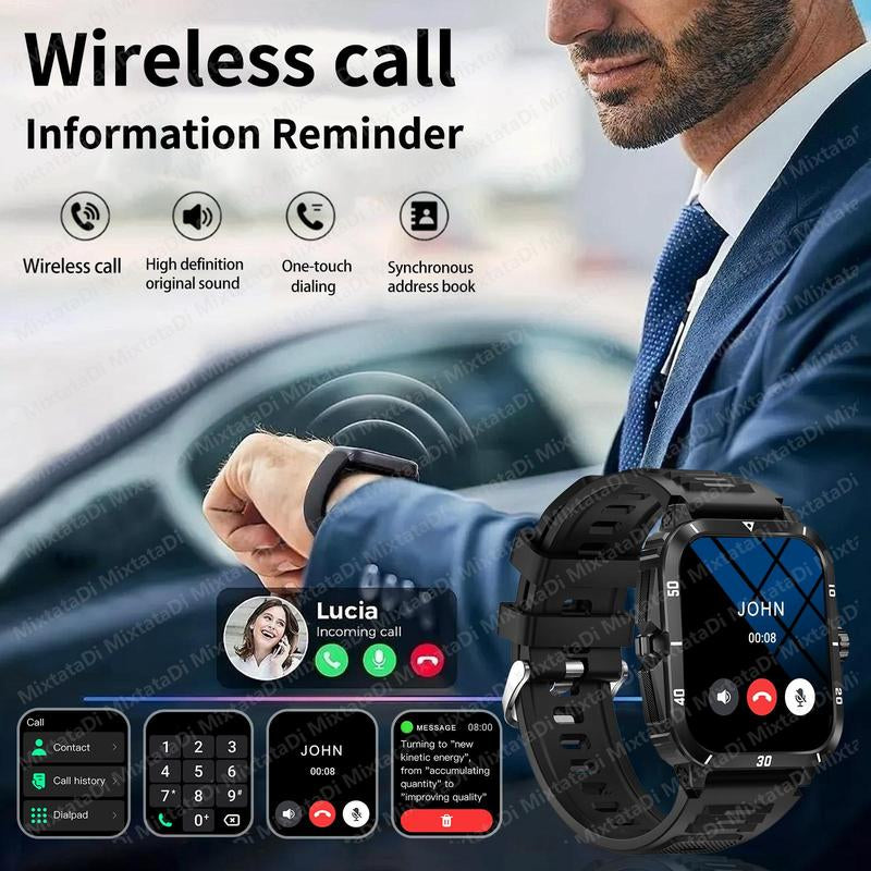 Multifunctional Smart Watch, Sports Smart Watch, Wireless Smart Watch with Call, Message Notification, Multiple Sports Modes, Suitable for Android & Iphone Phones, Wearable Durable Watch