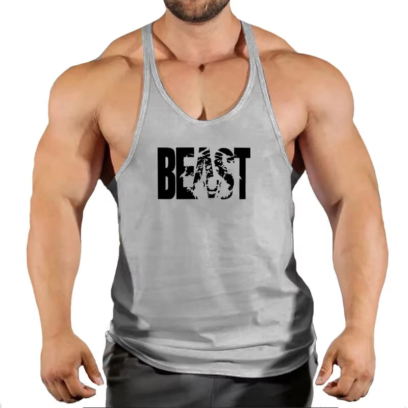 Gym Tank Top Men Fitness Clothing Mens Bodybuilding Tank Tops Summer Gym Clothing for Male Sleeveless Vest Shirts
