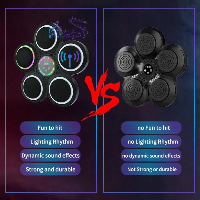 Music Boxing Machine, Boxing Wall Mount Machine for Adult, Smart Boxing Traineing Machine with Boxing Gloves, Boxing Workout Equipment Target for Home, Office, Punching Bag Machine,Exercise Equipment