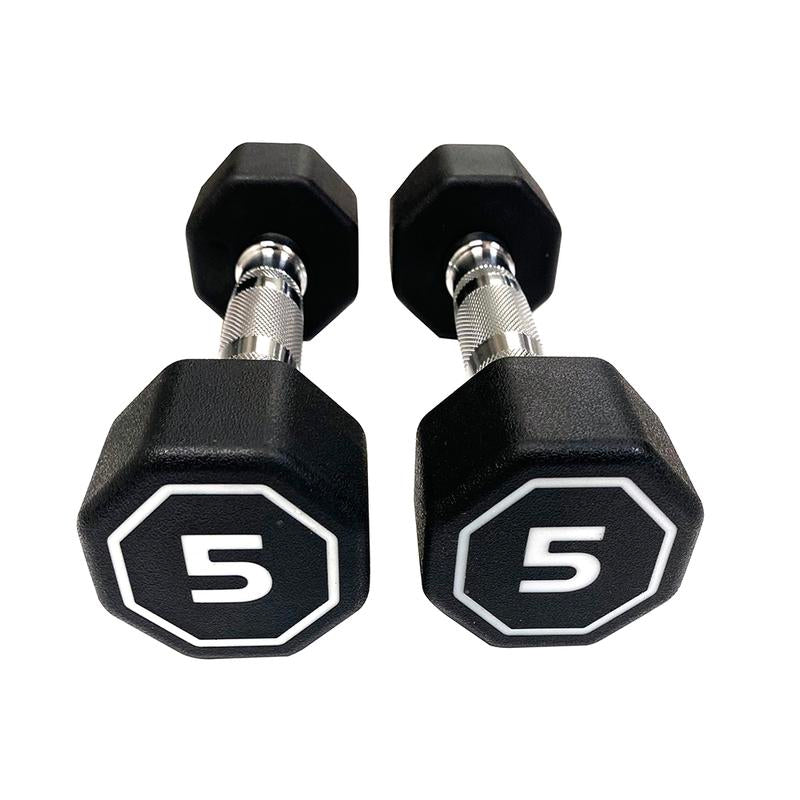 2 Pieces per Package Apollo Dumbbell for Both Commercial and Home Usage High-End Coated Octagon Dumbbell ,