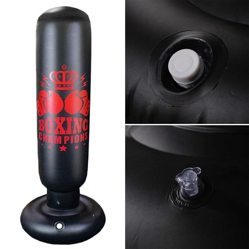 Boxing Sandbag, Fitness Vertical Inflatable Sandbag, Adult Inflatable Tumbler Sandbag Vent Column, Fitness Equipment for Home Gym