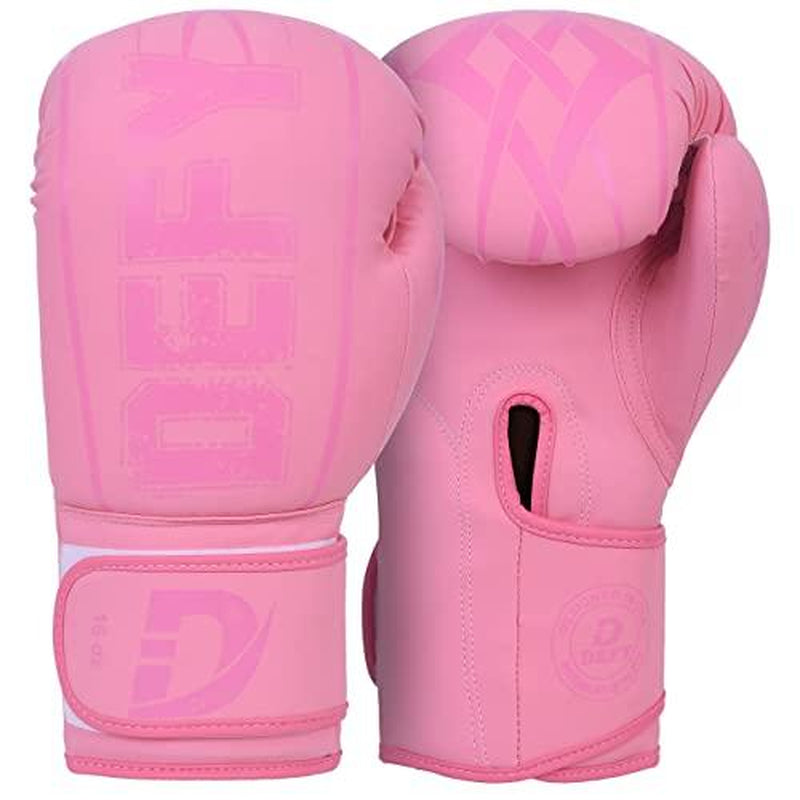 DEFY Boxing Gloves for Men & Women - Premium Quality Synthetic Leather Boxing Gloves for Training - Perfect for Punching Heavy Bags, Sparring, & Fighting Gloves - Available in Different Colors & Sizes Muay Thai