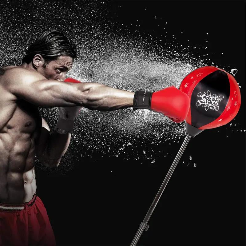 Adjustable Stand Punching Bag with Boxing Gloves - Fun and Safe Toy for Boys and Girls Ages 3+ - Ideal for Karate and Martial Arts Training Ideal Christmas Birthday Gift Protective Gear