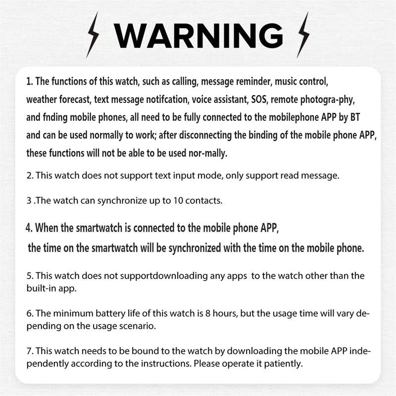 Multifunctional Smart Watch, Sports Smart Watch, Wireless Smart Watch with Call, Message Notification, Multiple Sports Modes, Suitable for Android & Iphone Phones, Wearable Durable Watch