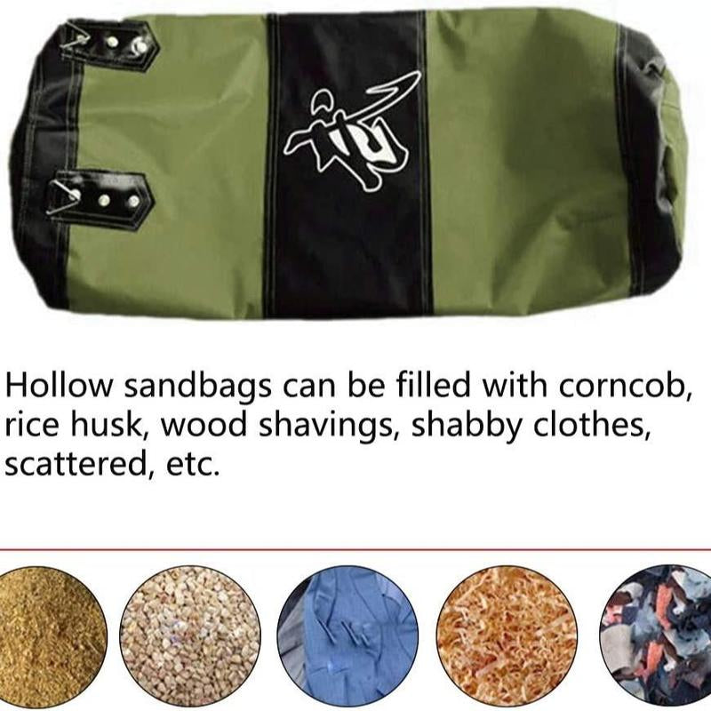 Boxing Sandbag with Hook & Chain Set, High Height Boxing Sandbag, Martial Arts Training Sandbag, with Protective Gear, Gift for Boxing Enthusiasts [Packaging List as Picture Shown]