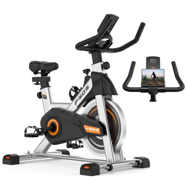 Exercise Bike, Magnetic Stationary Stationary Bikes for Home Indoor Cycling Bike Cycle Bike with Comfortable Seat Cushion Fitness Equipment Trainer
