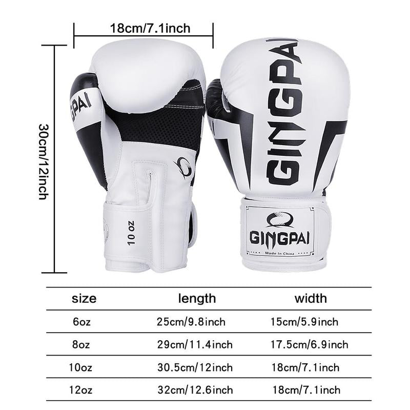 Boxing Gloves, 1 Pair Professional Boxing Gloves, Breathable Boxing Training Gloves Punching Bag Gloves for Women & Adult, Shockproof Gloves for Training Playing Muay Thai, Sparring, Fighting Kickboxing