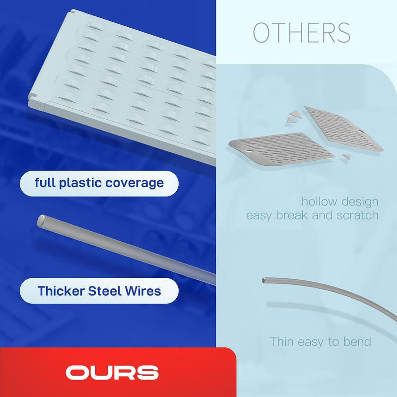 Water Bottle Organizer for Cabinet, 3-Shelf Expandable & Height Adjustable Storage Rack for Kitchen Cabinets Pantry, Tumbler Organizer for Cups with Straws (Powder Blue, Purple, Marble Print ) Plastic Installation Waterbottle Organizer