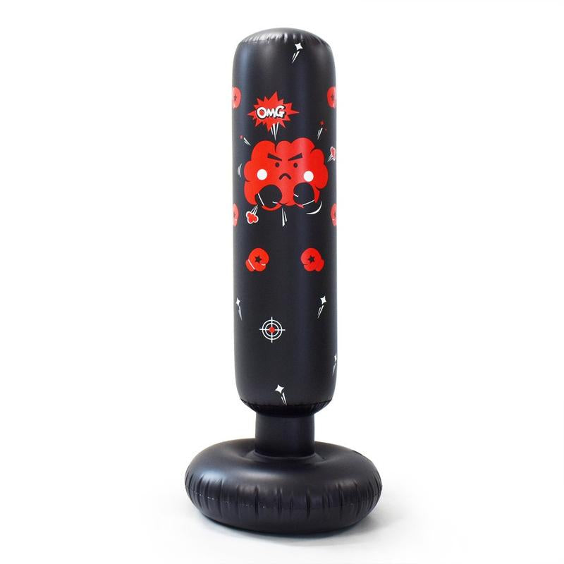 Inflatable Punching Bag for Kids, Standing Boxing Puching Bag, Tumble Boxing Column for Fitness, Boxing Equipment, Workout Equipment, Gym Accessories X'Mas Gifts