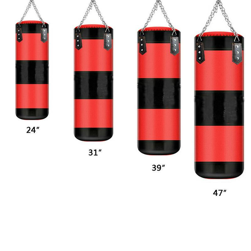 24"~47" Punching Bag for Adults/Kids, Boxing Bag Set with Hand Wraps, Boxing Glovers for MMA Kickboxing Boxing Karate Home Gym Training (Unfilled) Men'S Gift Xmas Birthday Gifts