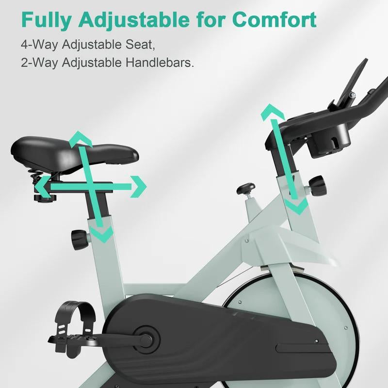 Exercise Bike 32-Level Magnetic Resistance Stationary Bikes for Home, Low Noise Workout Cycling Bike for Home Jump Rope for Workout Stepper Exercise Workout Bike Fitness Equipment