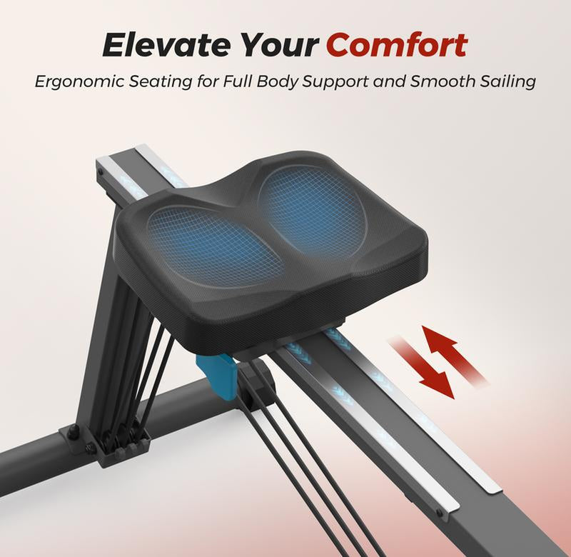 UTRYUP Rowing Machines for Home, Compact Rowing Machine, Extra-Long Rail, 265 Lbs Weight Capacity