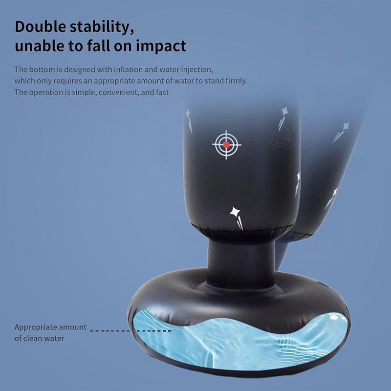 Inflatable Punching Bag for Kids, Standing Boxing Puching Bag, Tumble Boxing Column for Fitness, Boxing Equipment, Workout Equipment, Gym Accessories X'Mas Gifts