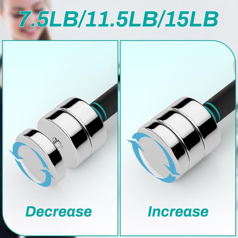 TLGREEN 1Pc Adjustable Steel Dumbbell, 5/10/15Lb Free Weights Set with Non-Slip, Comfortable Foam Handle,Ideal for Home Gym and Office Exercises,Single，Perfect for Gift