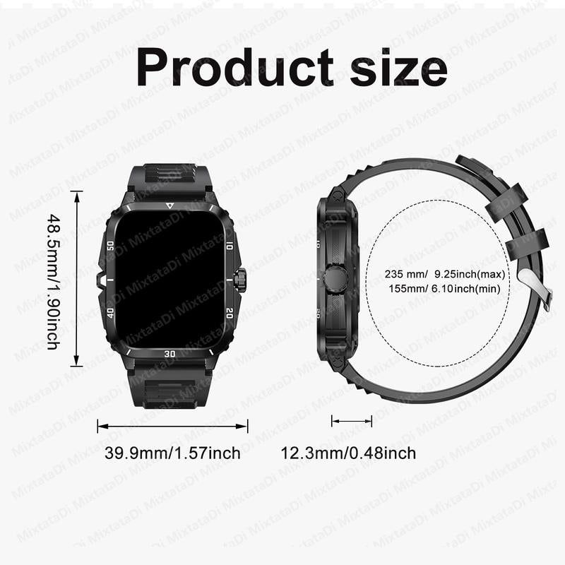 Multifunctional Smart Watch, Sports Smart Watch, Wireless Smart Watch with Call, Message Notification, Multiple Sports Modes, Suitable for Android & Iphone Phones, Wearable Durable Watch
