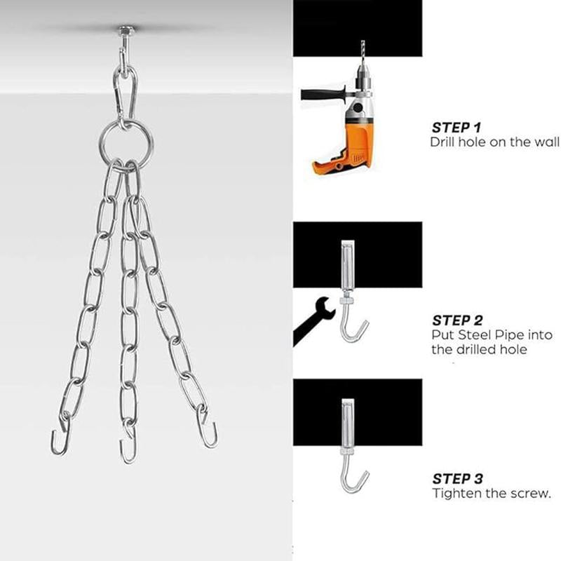 Professional Boxing Sandbag, Summer Gifts, 1 Set PU Leather Heavy Hollow Punching Sandbag, Tear-Resistant Boxing Equipment for Martial Arts Training, MMA, Home Gym, Christmas, Fitness Benefits Christmas Gift