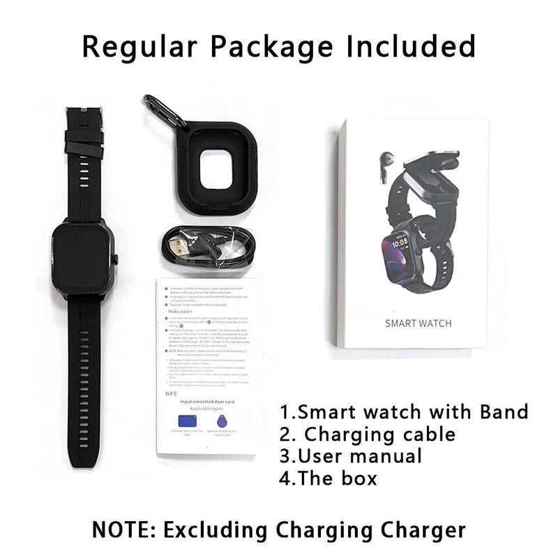 SIMSONLAB Multifunctional Smart Watch, Fashionable 2 in 1 Smart Watch with Earbuds, BT Smart Watch with Health Monitoring & Fitness Tracker for Ios & Android