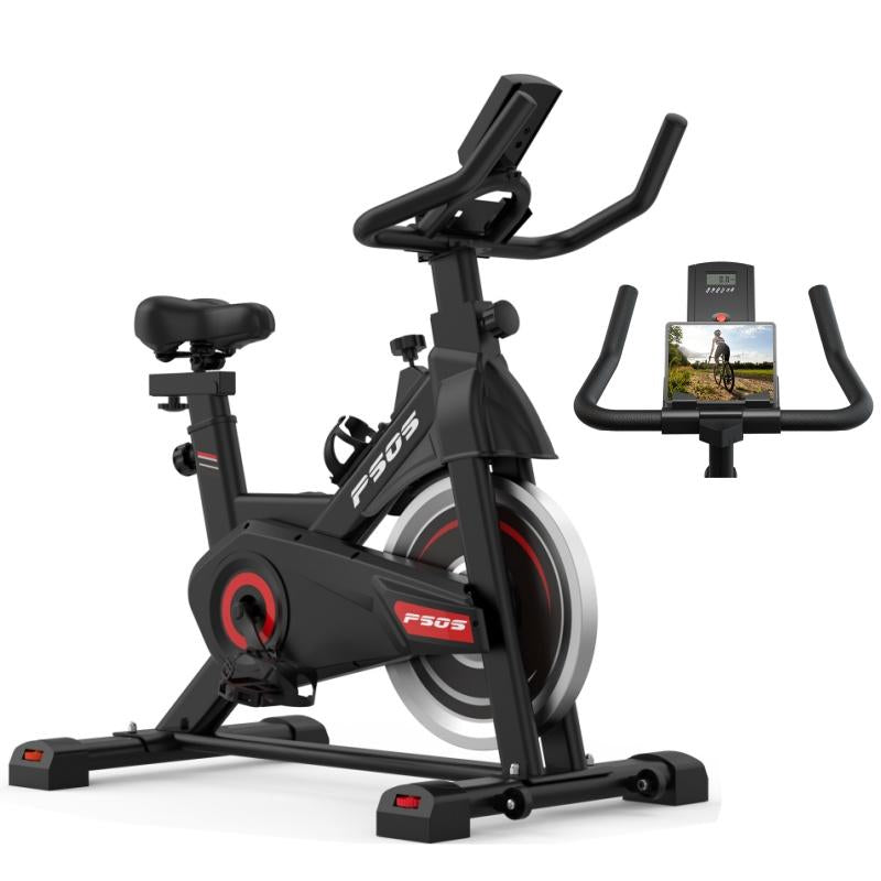Exercise Bike, Magnetic Stationary Stationary Bikes for Home Indoor Cycling Bike Cycle Bike with Comfortable Seat Cushion Fitness Equipment Trainer
