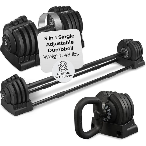 Adjustable Dumbbells - 15Lb 25Lb 43Lb 55Lb 90Lb 6In1 Dumbbells Adjustable Weight, Compact Quick Adjustable Dumbbells Set/Single for Full Body Exercise & Fitness Home Gym,Compact 6In1 Adjustable Weight Dumbbells Set - 15Lb to 90Lb for Full Body