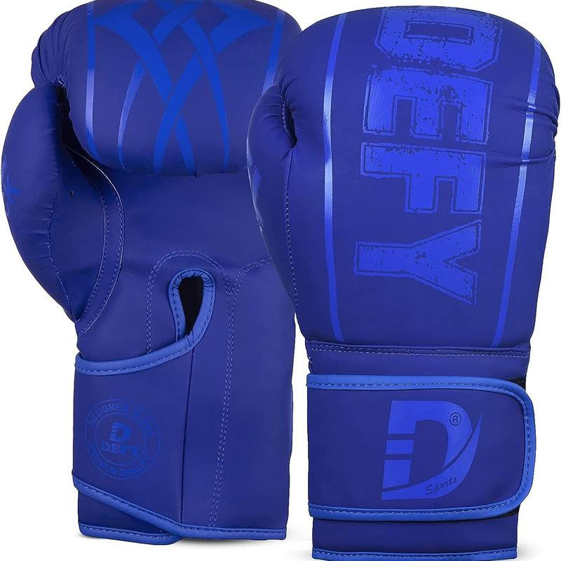 DEFY Boxing Gloves for Men & Women - Premium Quality Synthetic Leather Boxing Gloves for Training - Perfect for Punching Heavy Bags, Sparring, & Fighting Gloves - Available in Different Colors & Sizes Muay Thai