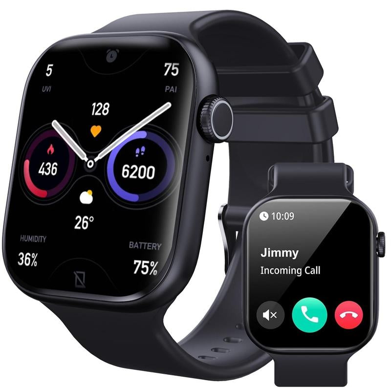 2025 New Fashion Touch Screen Smart Watch with Answer/Make Calls, Message Reminder, Multifunctional Fitness Watch with 100+ Sports Modes, DIY Watch Dials, Smart Watches for Iphone/Andriod, Activity Tracker for Men Women